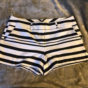 Black and White Stripped Shorts